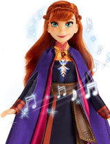 Disney Frozen 2 Frozen Anna Musik singende Puppe in lila Kleid, Spielzeug für 3 Jahre und älter 57237830 Mehrfarbig