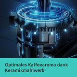 Siemens EQ.6 plus s300 Espressoautomat TE653501DE, für viele Kaffeespezialitäten, Milchaufschäumer, Keramikmahlwerk, Doppelkaffeefunktion, Antikalk, automatische Dampfreinigung, 1500 W, Silber