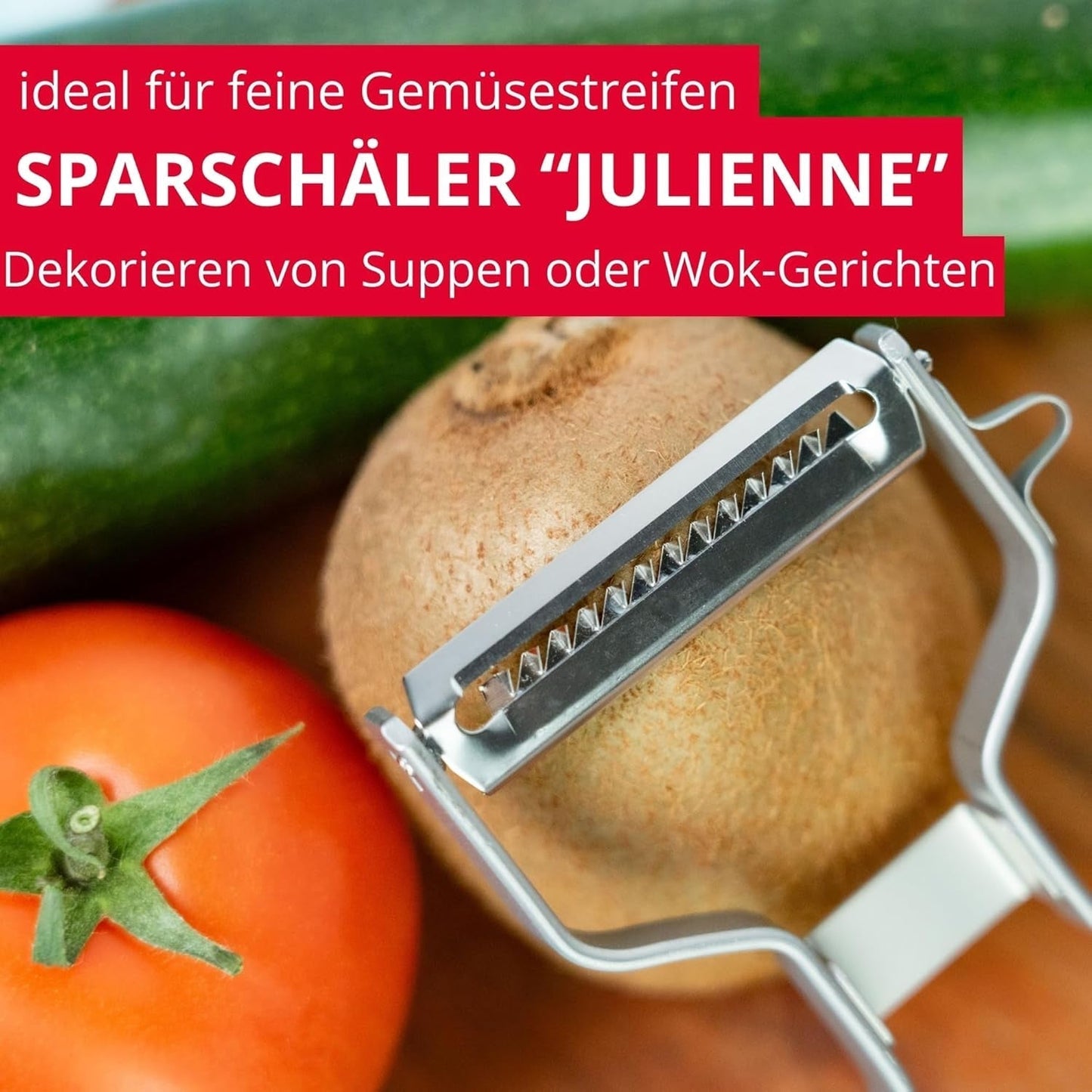 Westmark Julienneschäler, Edelstahlschäler Naty Shop