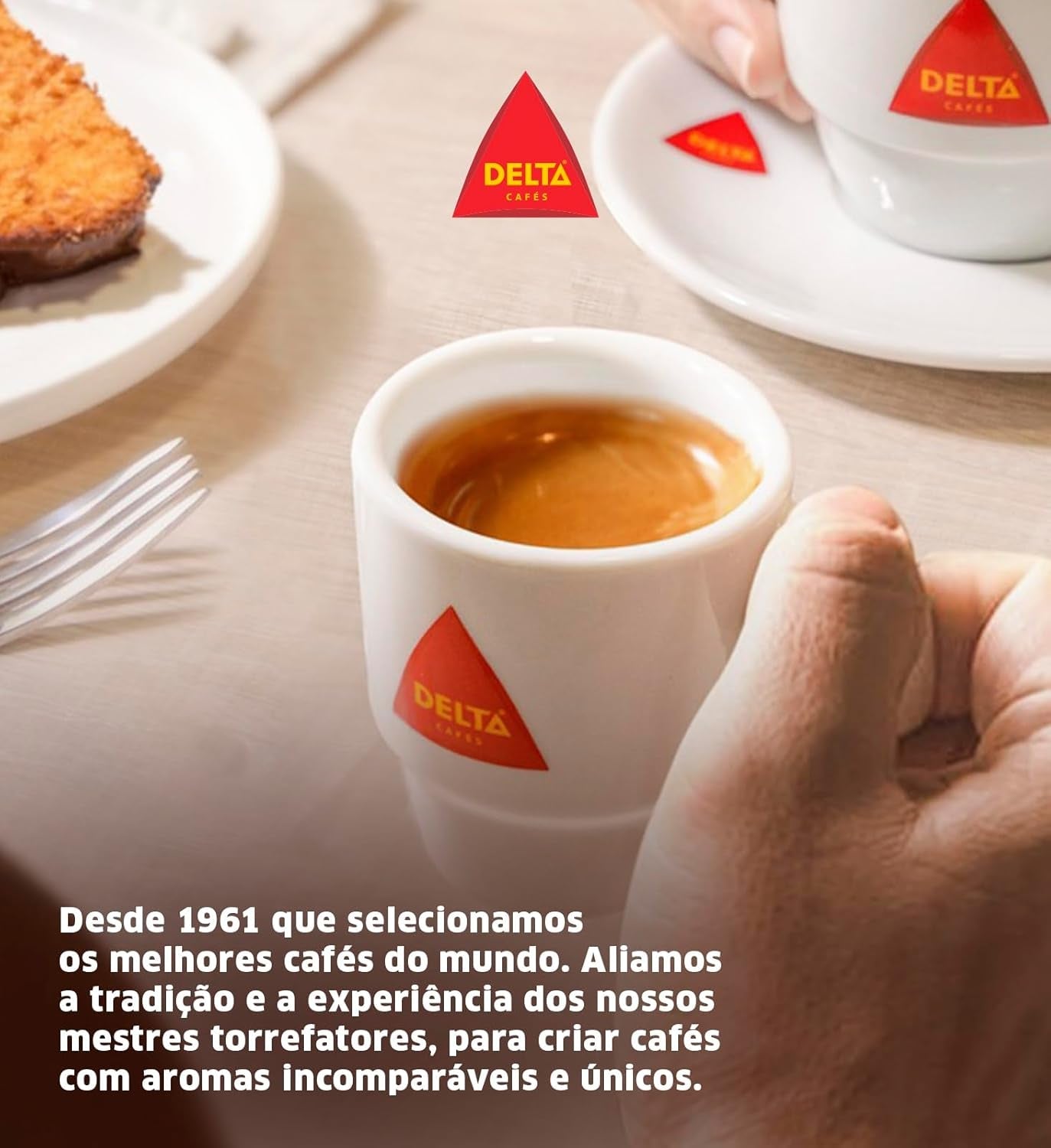 Menge Delta-Kaffeebohnen, Goldverpackung, 500 g