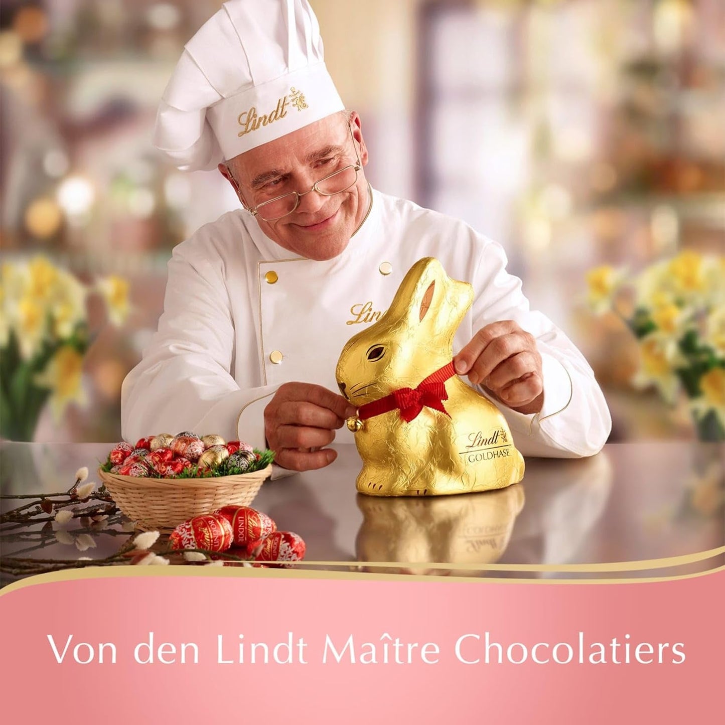 Lindt Schokoladeneier-Sortiment | 450 g Beutel | 9x LINDOR Milchschokolade, 8x Nougat, 8x Cresta | Verschiedene bunte Schokoladeneier für Ostern | Osterschokolade | Geschenk aus Schokolade | Schöne Ostereier