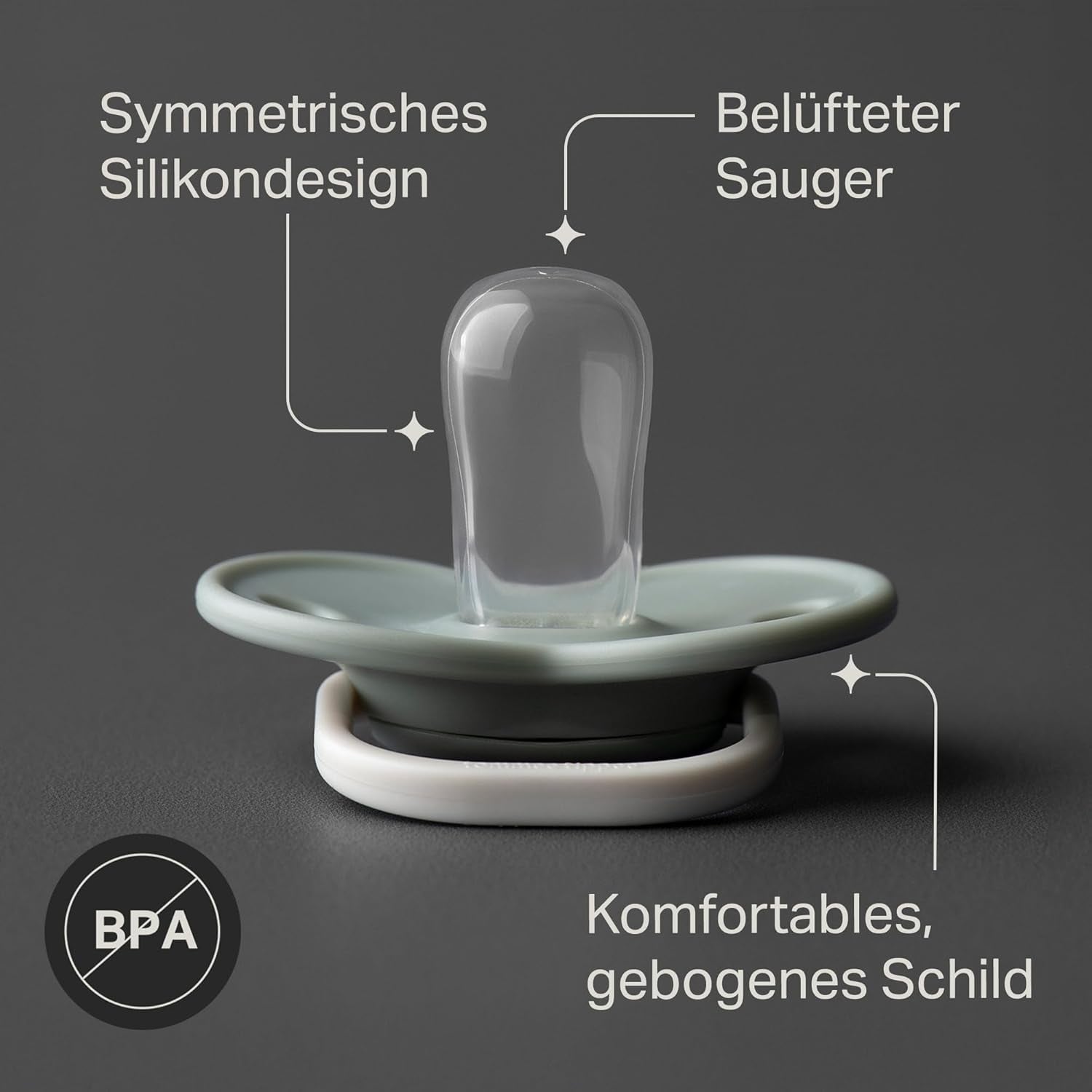 Tommee Tippee Anytime Schnuller, 0–6 Monate, Packung mit 6 symmetrischen Schnullern, BPA-frei