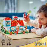 LEGO® Disney Beach House aus „Lilo und Stitch“ – Bauspielzeug mit 6 Zimmern, Observatorium, Raumschiff und 5 Minifiguren – Geburtstagsgeschenk für Mädchen und Jungen ab 9 Jahren und Fans 43268 Besuche den LEGO-Store Bausets