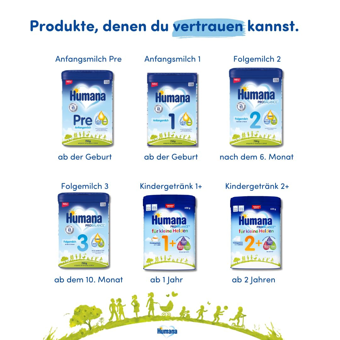 Humana SL Expert, ab der Geburt, Spezialformel bei Kuhmilchunverträglichkeit durch Laktoseintoleranz, Galaktosämie oder Kuhmilcheiweißallergie, für Säuglinge und Kleinkinder, 600g