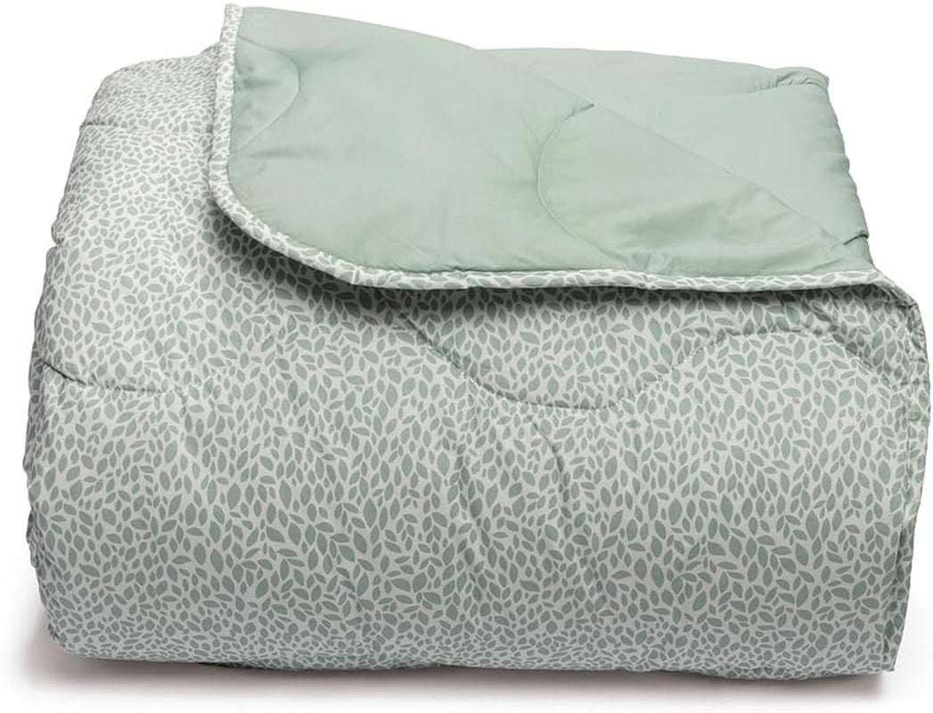 Foppapedretti Notte & Natura Sage Petals Bettdecke, Bezug, 100 % Baumwolle, hergestellt in Italien. Bettdecken und Steppdecken Naty Shop Sage Flower Leaves King Single