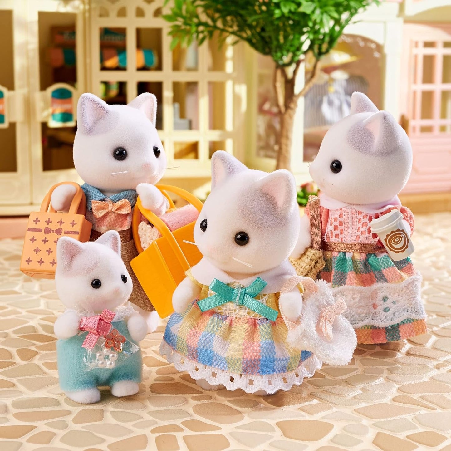 Sylvanian Families – 5738 Milchkatzenfamilie – Puppenhausfiguren