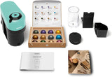 Espressomaschine mit Nespresso Krups Vertuo Pop Kapseln, Fassungsvermögen: 560 ml, automatische Kapselerkennung, One-Touch-System, 4 Tassengrößen, verkürzte Aufheizzeit, nachhaltig, Aqua Mint, XN9204