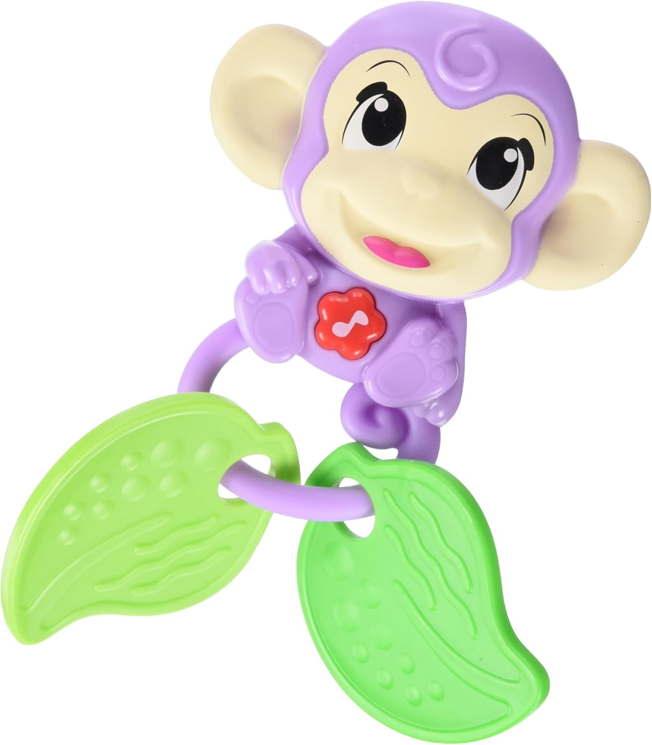 Simba 104010192 – ABC-Affen-Musikrassel, 2 Sinneselemente, mit Musikfunktion, 17 cm, Spielzeug für Kinder, ab 6 Monaten Jucarii Bebe Naty Shop Standardtitel