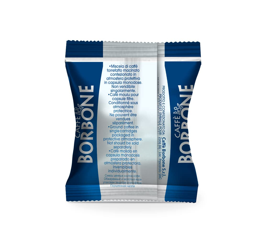 Caffè Borbone Respresso, blaue Kaffeemischung – 100 Kapseln – kompatibel mit Nespresso®* Haushalts-Espressomaschinen