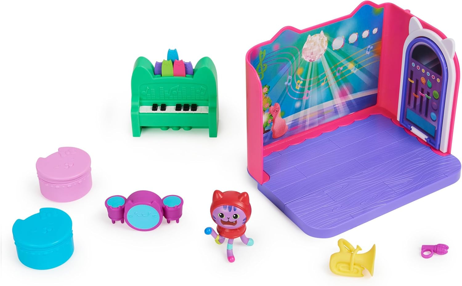 Gabby's Dollhouse Deluxe-Zimmer, Groovy Music Room und Deluxe-Zimmer, elegantes Verwöhnbad, Sea Kitten Bath