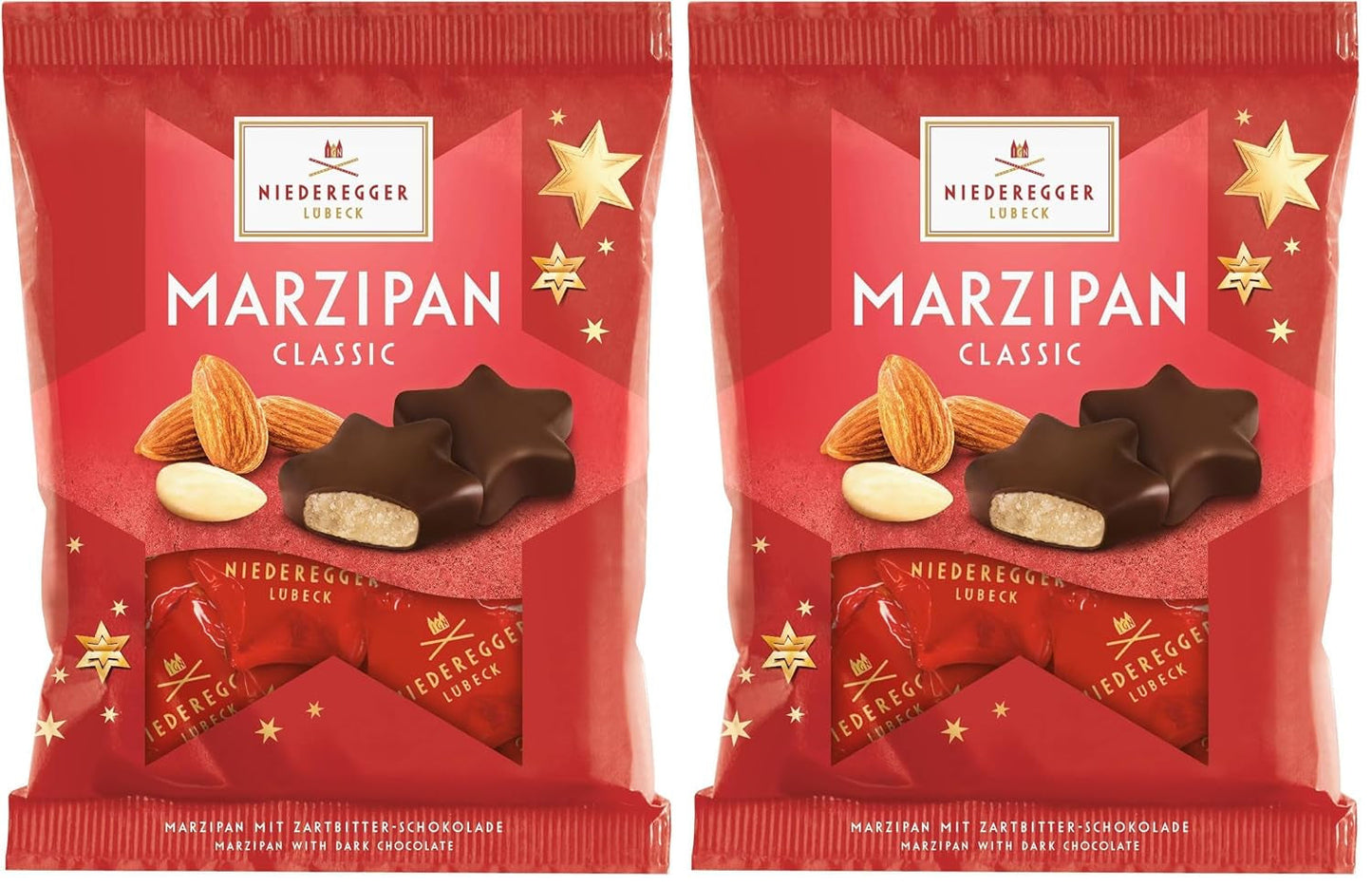Niederegger Marzipansterne im Beutel 87g