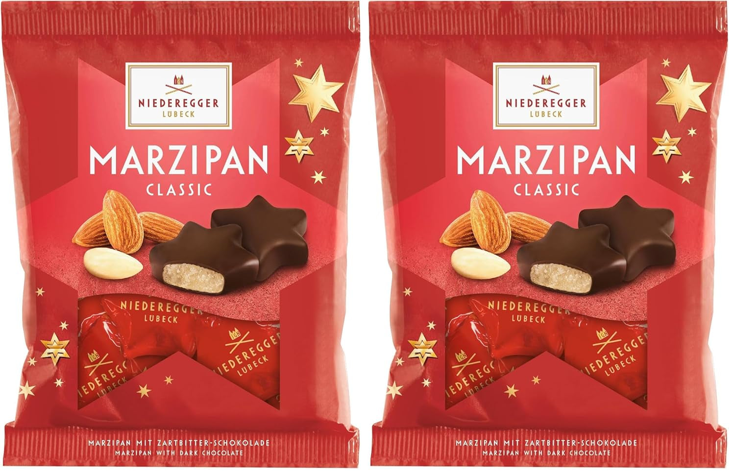 Niederegger Marzipansterne im Beutel 87g