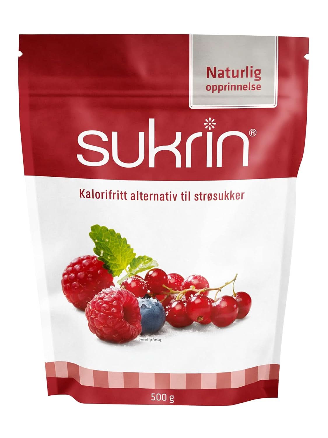 Sukrin Erythritol, natürliche Alternative zu Zucker ohne Kalorien, 1 Packung, 500 Gramm Süßstoffe Naty Shop