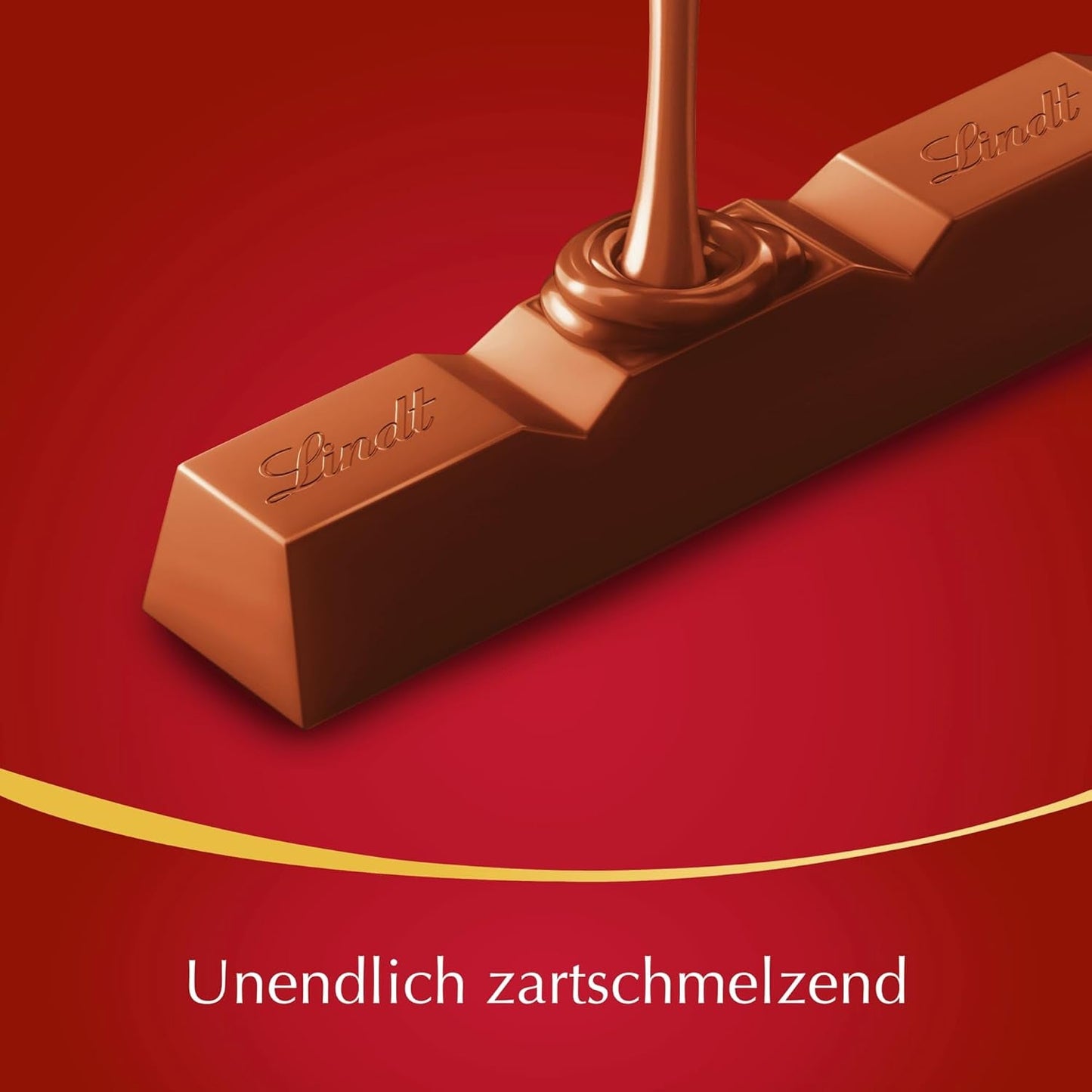 Lindt-Schokolade | LINDOR Milchschokoladenstangen, Aktionsangebot | 100g | 4 LINDOR Milchschokoladentafeln mit zartschmelzender Füllung | Schokoladenstangen (3er Pack)