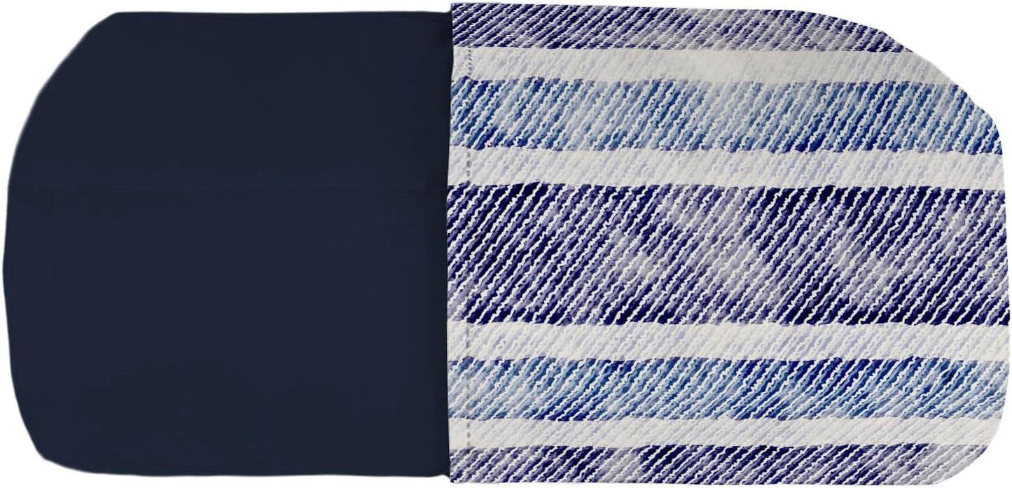 Einfache Sommerdecke, Mikrofaser, Jeansstreifen, 200 x 240 cm. Steppdecken und Steppdecken Naty Shop