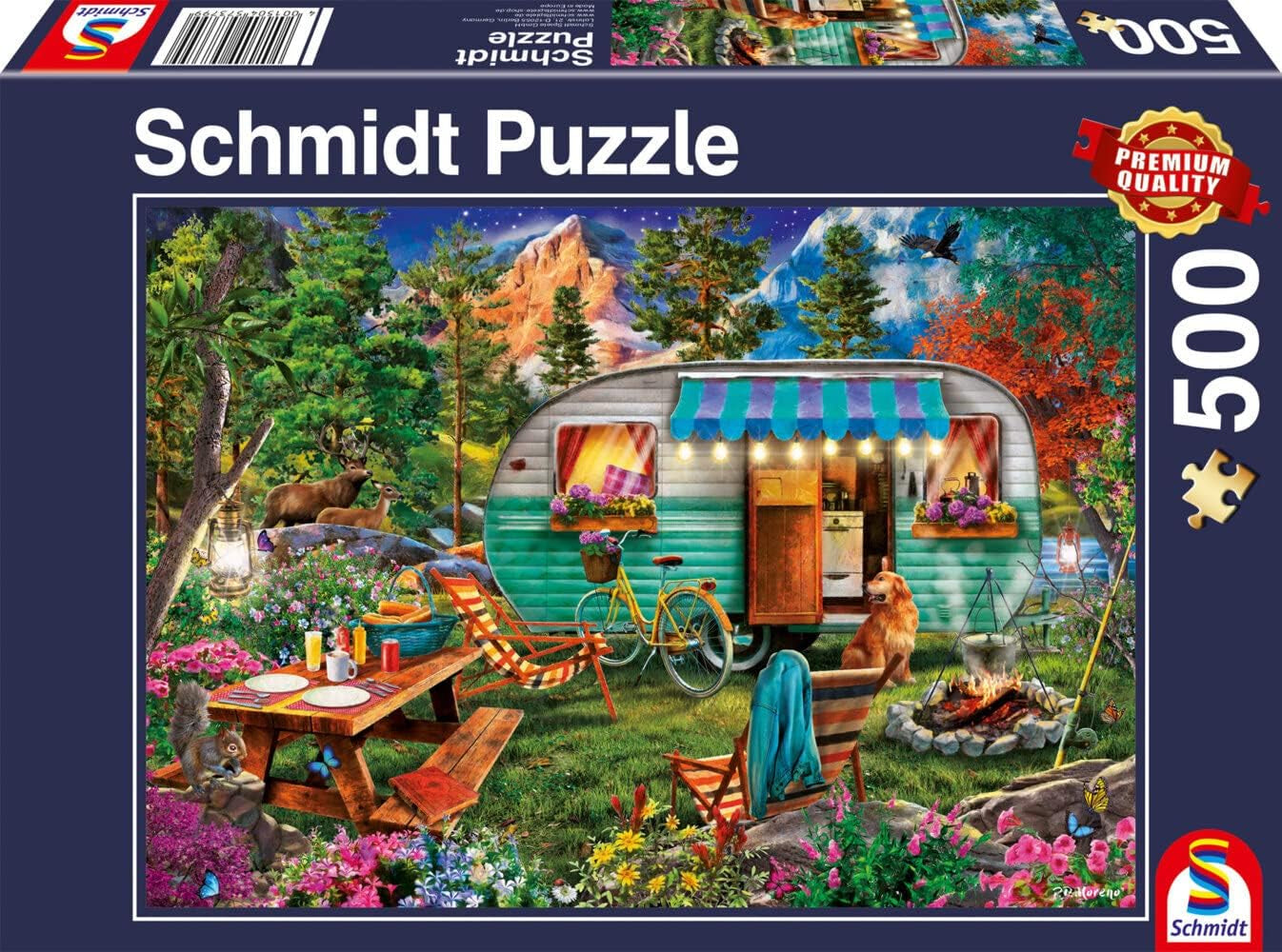Schmidt Spiele 57379 Camper Romance, Puzzle 500 Teile Puzzle Naty Shop Standardtitel