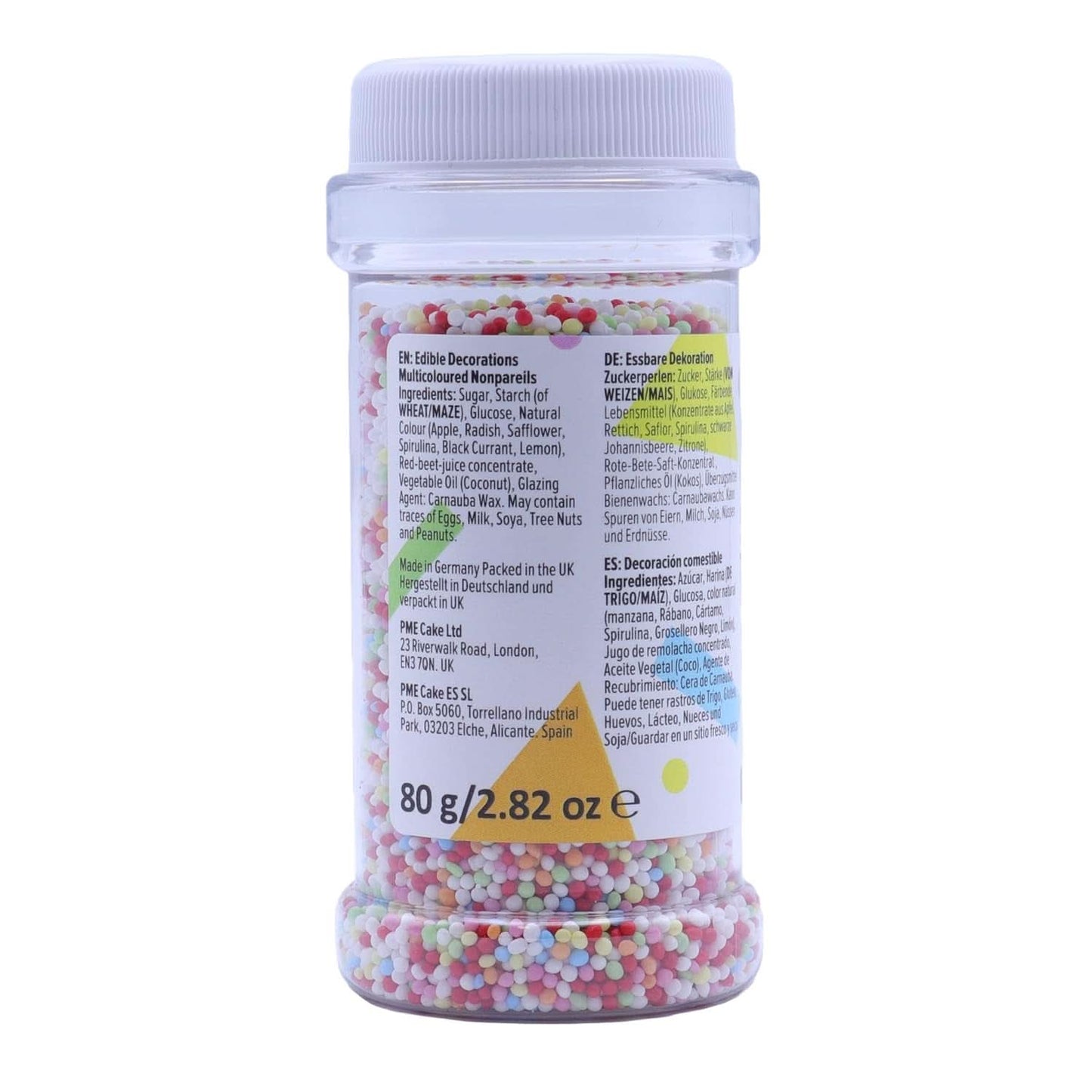 PME Nonpareilles Mehrfarbig, 80 Gramm Streusel Naty Shop