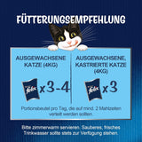 Felix Sensations Sauces Nassfutter für Katzen, verschiedene Fischmischung, 6er-Pack (6 x 12 Beutel à 85 g)
