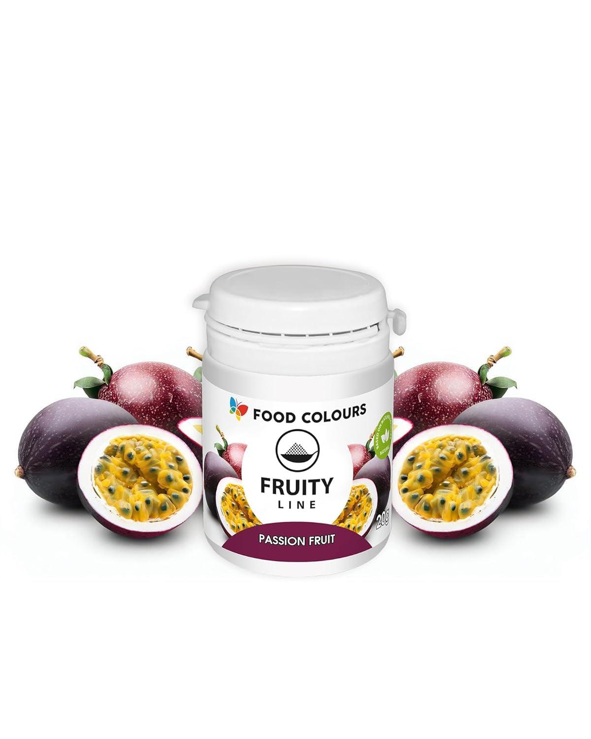 Lebensmittelfarbpulver, natürliche Farbe, Fruity Line BLUEBERRY, 20 g, natürliches Farbpulver für Cremes, Zuckerguss, Biskuitteig in Pulverform, Lebensmittelfarbe für Getränke, Gelees
