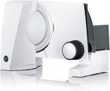 GRAEF Sliced Kitchen S10002, Universalschneider Rasnite und Allesschneider Naty Shop White
