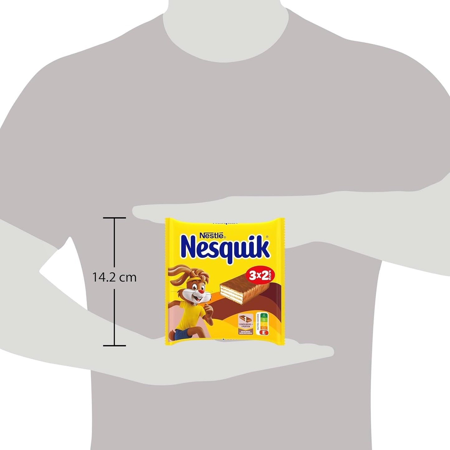 Nestlé Crunchy Waffle Delicious Milchschokoladen-Waffelriegel, Multipack, 1 Packung (je 3 x 26 g)