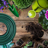 Relaxdays Gartenschlauch 50 m, universeller Wasserschlauch 1/2 Zoll aus PP, zur Bewässerung von Beeten und Rasen, dunkelgrün