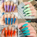 Extra lange transparente Kunstnägel, 240 Stück, halbe Abdeckung, Kunstnägel, quadratisch, gerade, Kunstnägel, französische Nagelverlängerungen für Nagelstudios und DIY-Nagelkunst