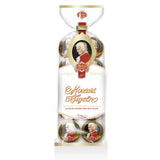 Reber Mozartkugeln – Süßwarenbeutel mit 8 Stück – Echte Reber Mozartkugeln aus dunkler Schokolade, Marzipan und Nougat – 1 x 160 g