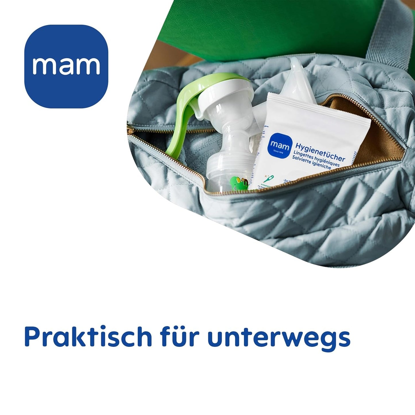 MAM Damenbinden 3er-Pack (3 x 24 Stück), Reinigungstücher für medizinische Geräte und Babyzubehör, antibakterielle und virenwirksame Damenbinden