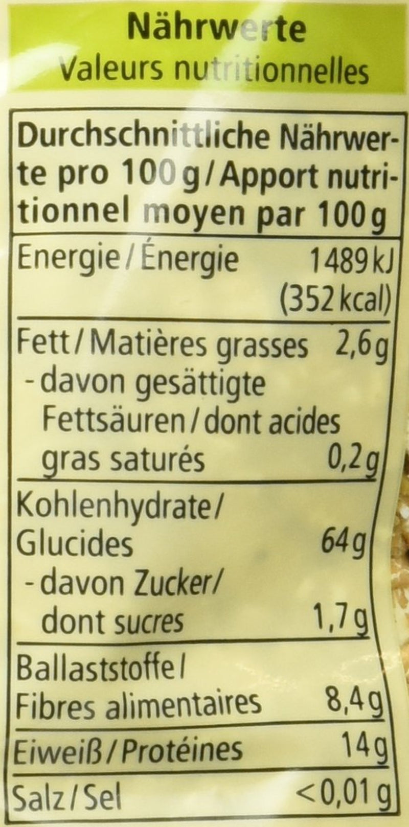 Bio Dinkelflocken Großblatt, 500G Getreide Naty Shop