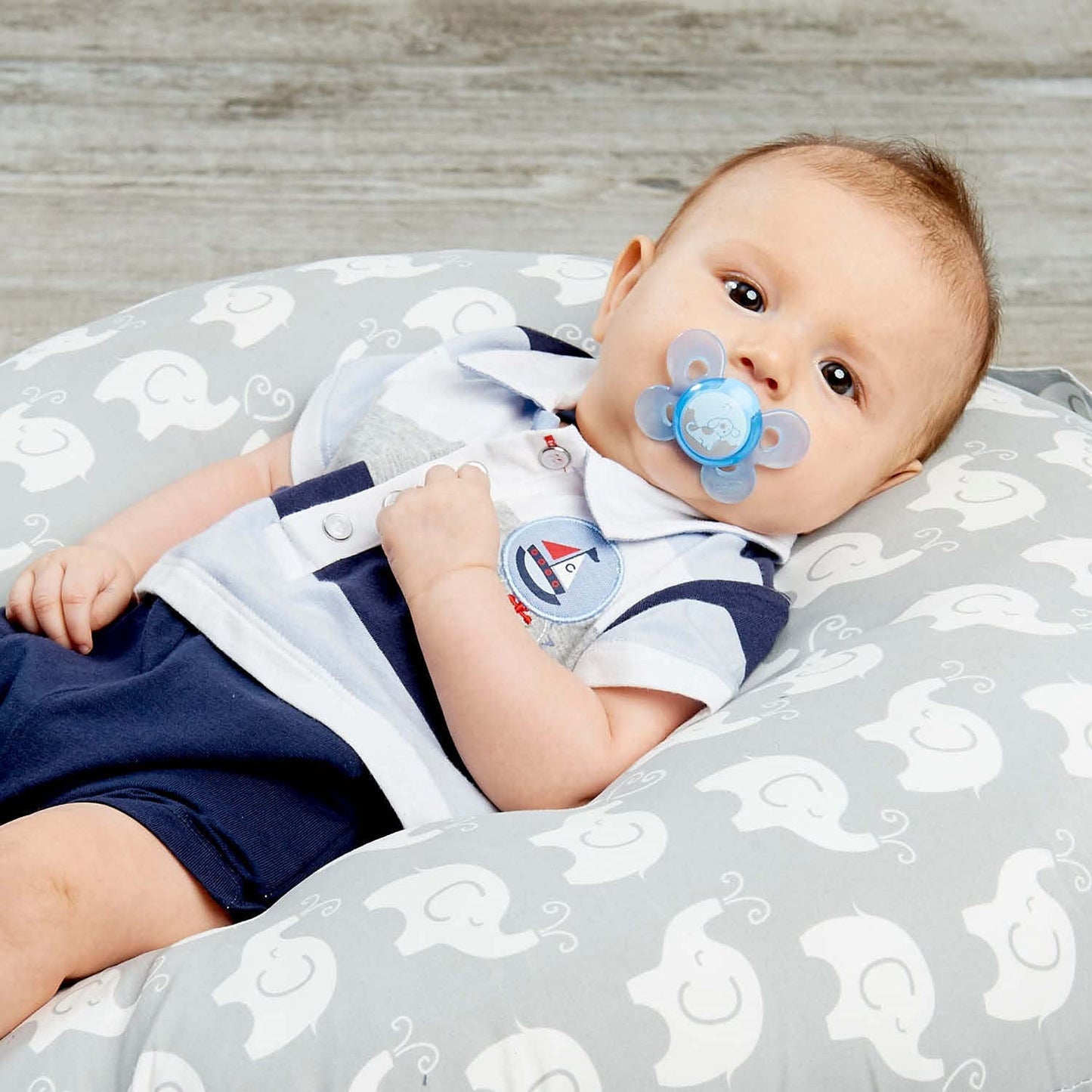 Chicco PhysioForma Comfort Schnuller 6-16 Monate, 1 Stück, Schnuller mit Silikonsauger, unterstützt die physiologische Atmung und fördert die korrekte orale Entwicklung, blau