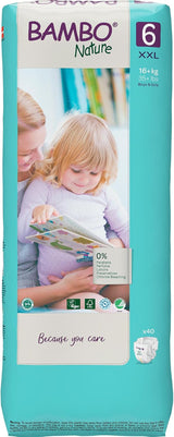Bambo Nature Premium Eco Windeln, Größe 6, 1,63 kg