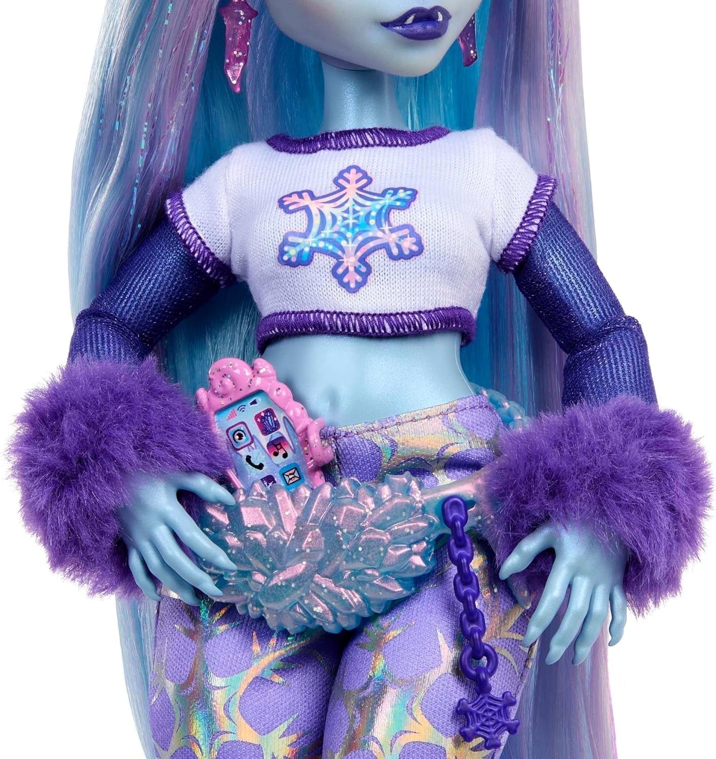 Monster High Abbey Bominable Yeti mit Mammut-Haustier und Zubehör – gruseliger Schneeflocken-Look für Kinder ab 4 Jahren, HNF64 Naty Shop-Puppen