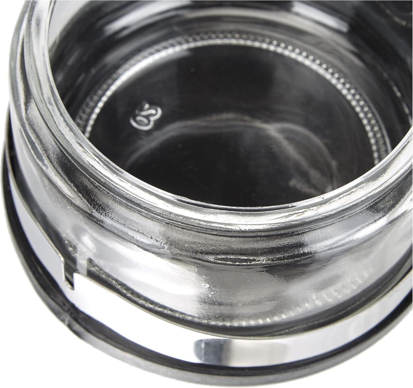 Classic Shaker, 250 ml, mit Löffel, Edelstahl, silber/transparent, 13 x 10 x 9 cm, 2 Stück