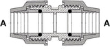 Cornat Bewässerungssystem-Kupplung T610032, für PE-Rohr, Ø 32 mm, Polypropylen, für Kaltwasser