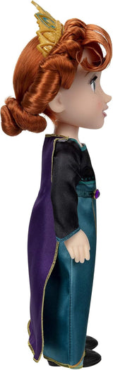 Disney Frozen 2 Anna Doll – eine 35 cm große bewegliche Puppe in einem ikonischen Modekleid mit dem Arendelle-Wappen und einer Tiara für zusätzlichen Spaß, für Mädchen ab 3 Jahren