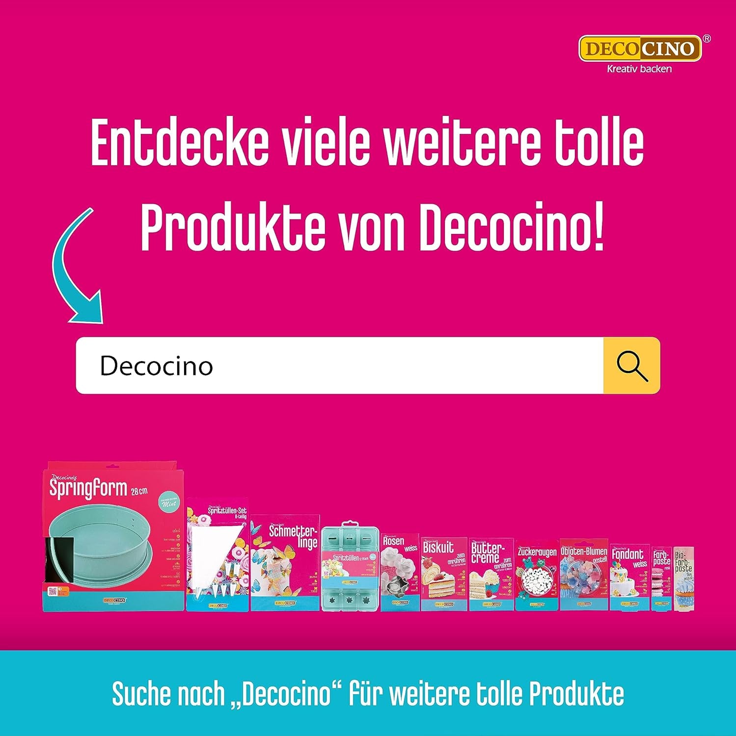 DECOCINO Biscuit Backmischung (250 G) – Einfache Zubereitung – Gelingsicher – Zum Backen Von Luftigen Biskuitböden, Creme-Torten, Biskuitrollen Uvm. Naty Shop