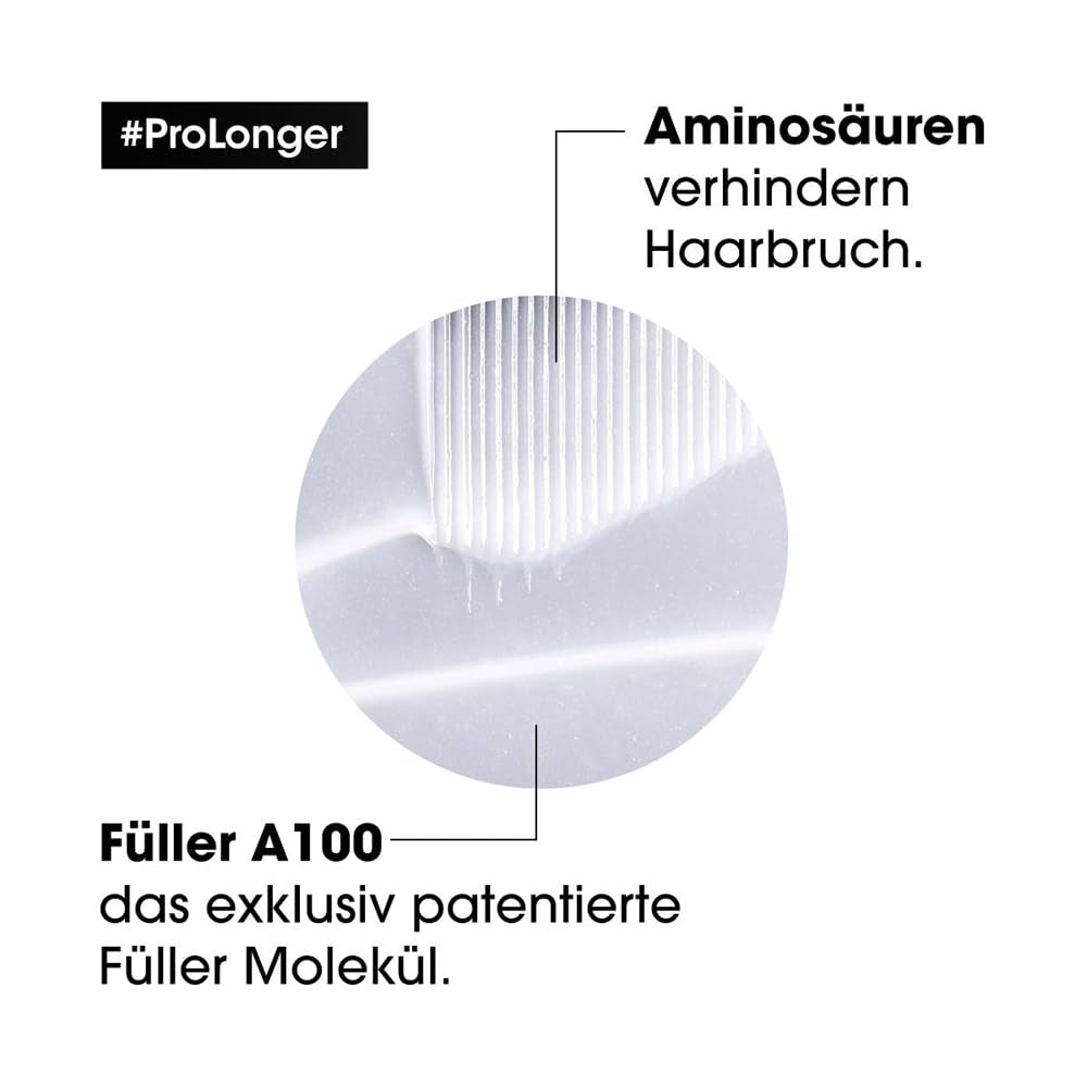 L'Oréal Professionnel Haarstärkende Maske für langes und dünnes Haar mit Füllstoff A-100 und Aminosäuren, Serie Expert, Pro Longer Mask Haarmaske Naty Shop