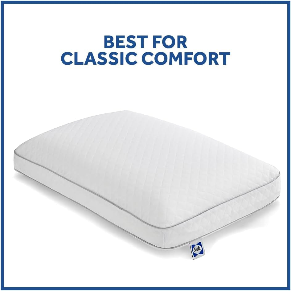 Sealy Essentials Memory Foam-Kissen Standard Weiß 2-teilig Naty Shop Standard-Kissen