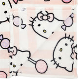 Hello Kitty Tagesdecke, rosa, weiche Decke 130 x 170 cm, Tagesdecke aus Mikrofaser oder Sofa-Tagesdecke. Qualität mit Ökotex-Zertifikat, Sanrio Beds and Blankets Besuchen Sie den Kanguru-Store