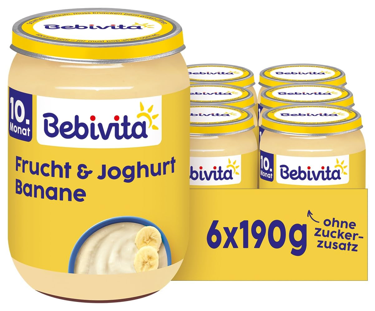 Bananen mit Früchten und Joghurt, 190g, 6er Pack (6x190g)