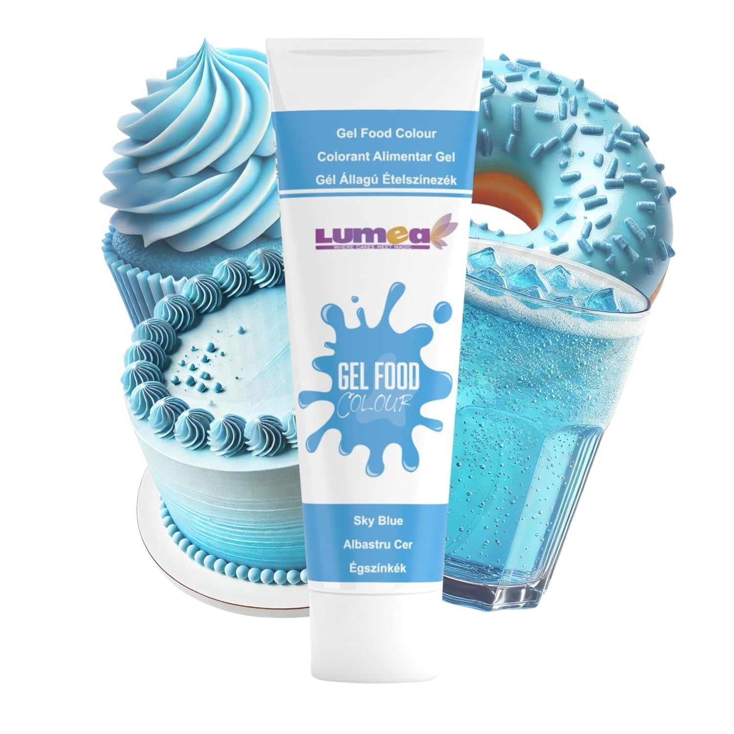 Dekozauber 24 rote Lebensmittelfarbe, Gel, 30 g, vegan, zuckerfrei, hochkonzentriert, rote Lebensmittelfarbe für Fondant, Buttercreme, Getränke und mehr
