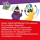 FRECHE FREUNDE KIDS, Bobs & DIKKAs Knuspriges Bananen-Kakao-Müsli, knuspriges Schokoladen-Müsli für Kinder, wenig Zucker, ohne Zusatzstoffe, 100 % vegan, 6 Stück (6 x 280 g)