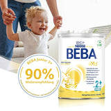 BEBA Junior 2+ Milchgetränk ab 2 Jahren, Mit HMO, Altersgerechter Proteingehalt, Nur Laktose, Ohne Palmöl, Ohne Fischöl, Kleinkindnahrung, Babymilchpulver, 6er Pack (6 x 800g)