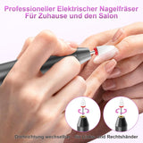 Kabellose elektrische Nagelfeile – 35.000 U/min für Gelnägel, 12-in-1 professionelle Nagel- und Acryl-Nagelfeile, 5-Gang-Maniküre- und Pediküre-Set