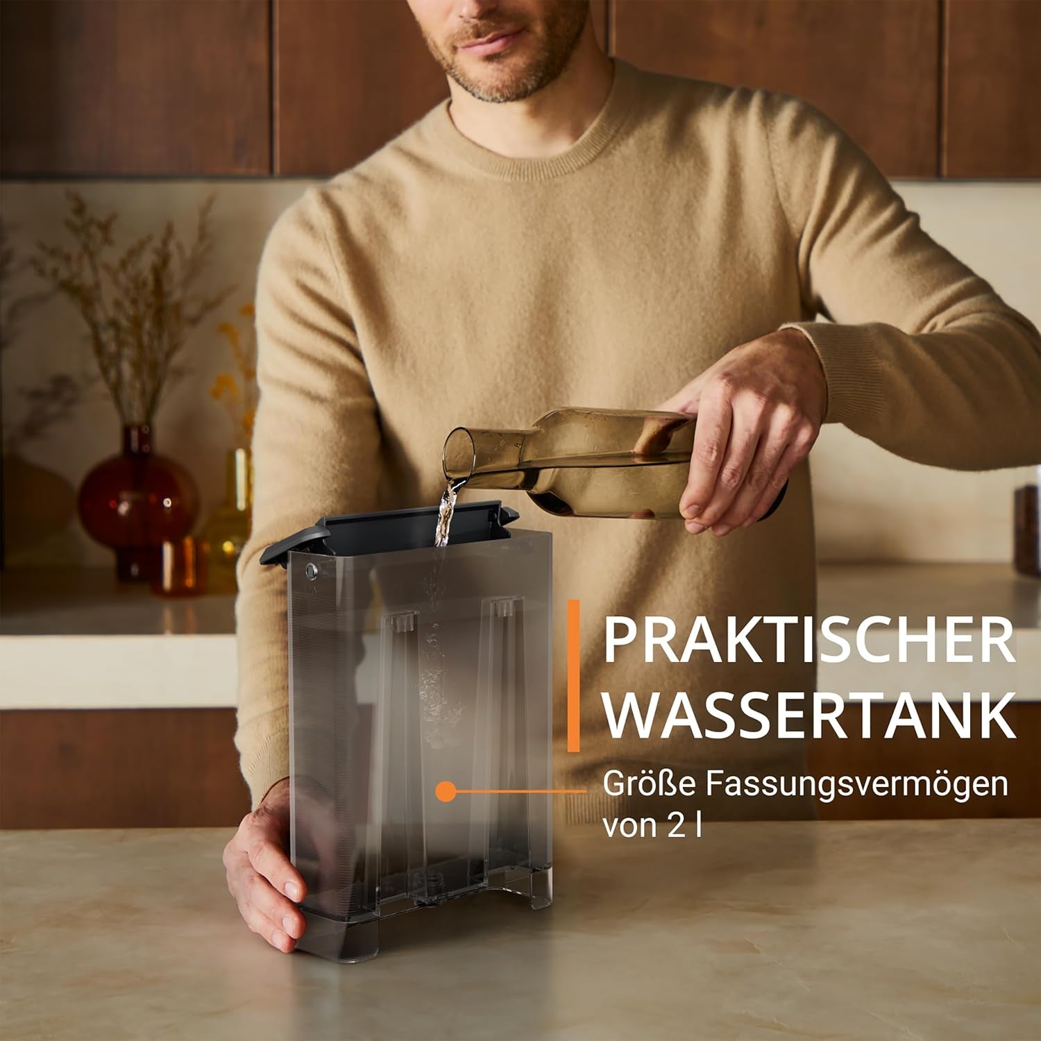 KRUPS Authentic+ Espressomaschine, 15 bar, intuitive Bedienung, anspruchsvolles Design, Dampfdüse, inklusive erweitertem Zubehör, Bullet Dark Silver/Edelstahl, XP384G10