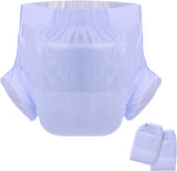 CutiePlusU Windeln für Erwachsene, trockene Oberfläche, maximale Saugfähigkeit über Nacht, Einweg-Inkontinenzwindel – Blau, Rosa, Weiß, 3er-Pack (Mittel 71–96 cm)