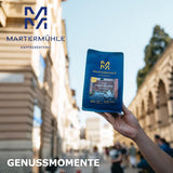 Espressobohnen Martermühle Cioccolato 500g Stark | Arabica/Robusta | Geschmacksrichtungen: Macadamianüsse, Milchschokolade | Hell geröstete ganze Espressobohnen, geringer Säuregehalt