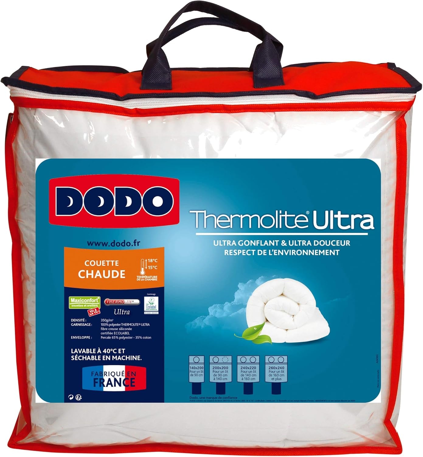Maxiconfort Ultra Bettdecke, warm, Kunstfaser, 260 x 240 cm, weiß Bettdecken und Steppdecken Naty Shop