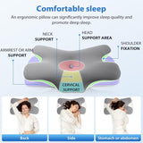 MULISOFT Memory Foam-Kissen, bequemes Kopfkissen, Nackenstützkissen, ergonomisches Seitenschläferkissen (grau). Orthopädische Halskissen von Naty Shop